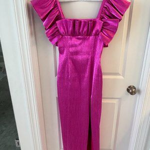 Black Halo Prince Gown in Fuchsia